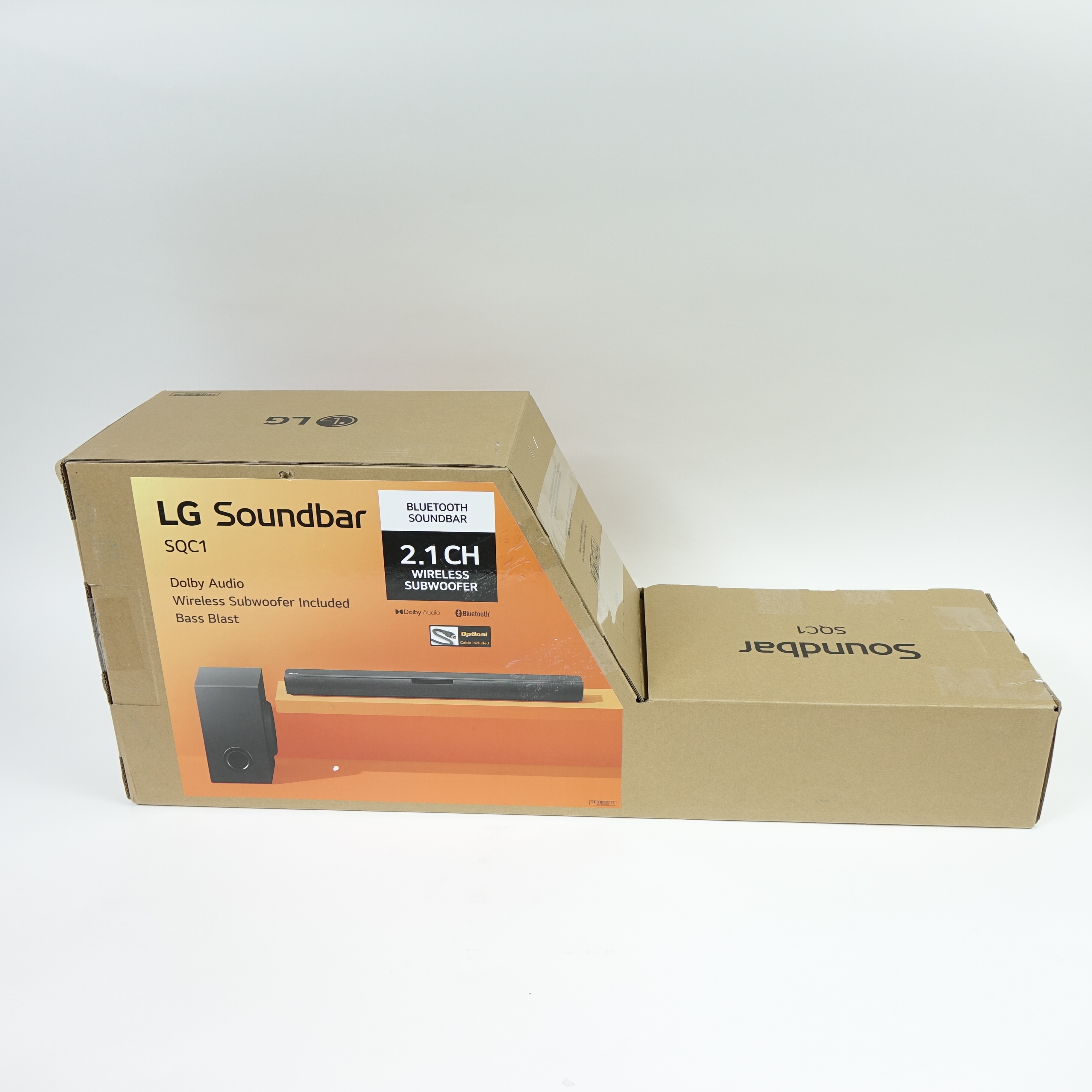 LG SQC1 2.1 Ch 160W Soundbar Bluetooth with Wireless Subwoofer - Black - Picture 4 of 6