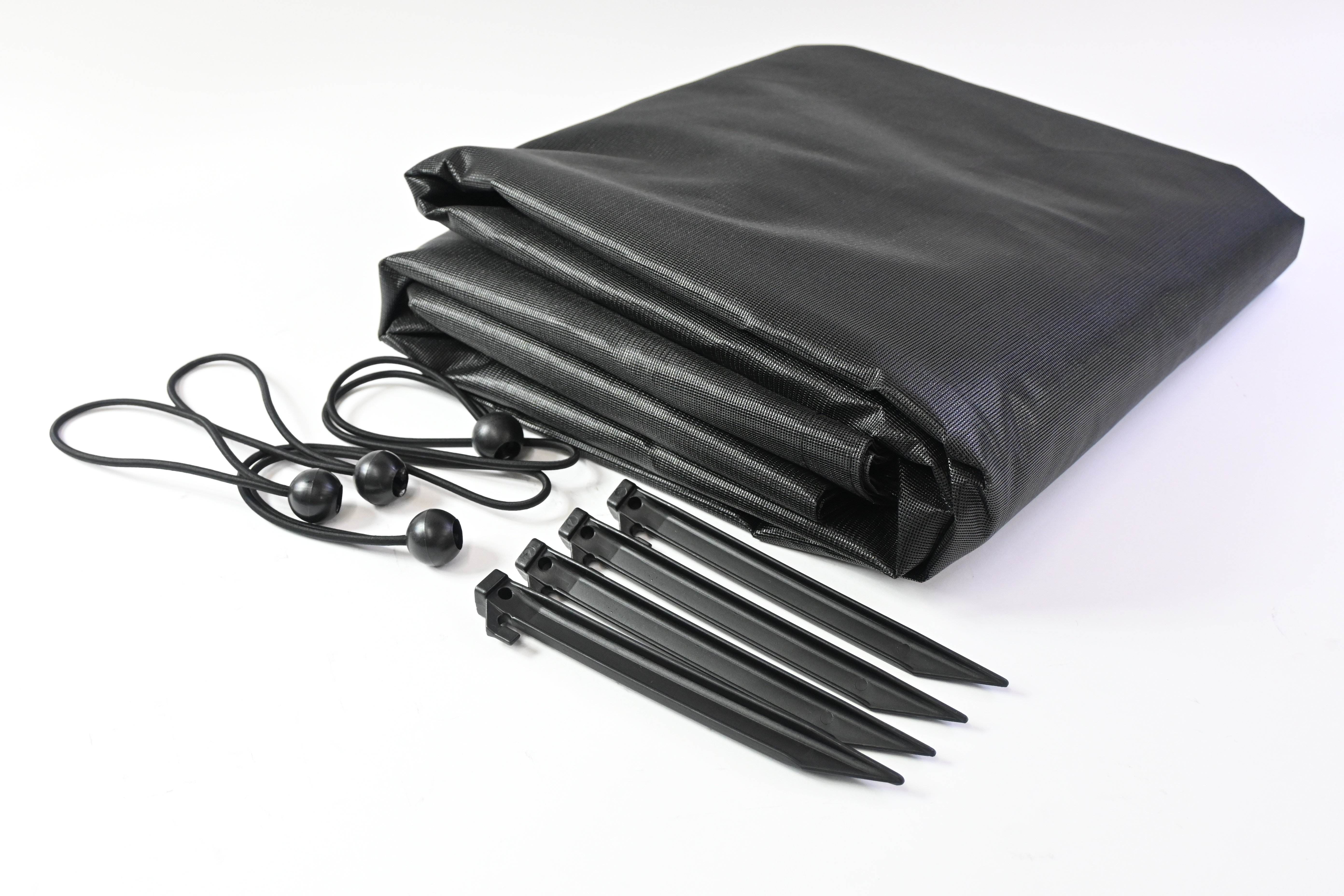 NAIMORUI RV Awning Shade Screen 8' x 15'3" Mesh UV Zipper Black - Open Box
