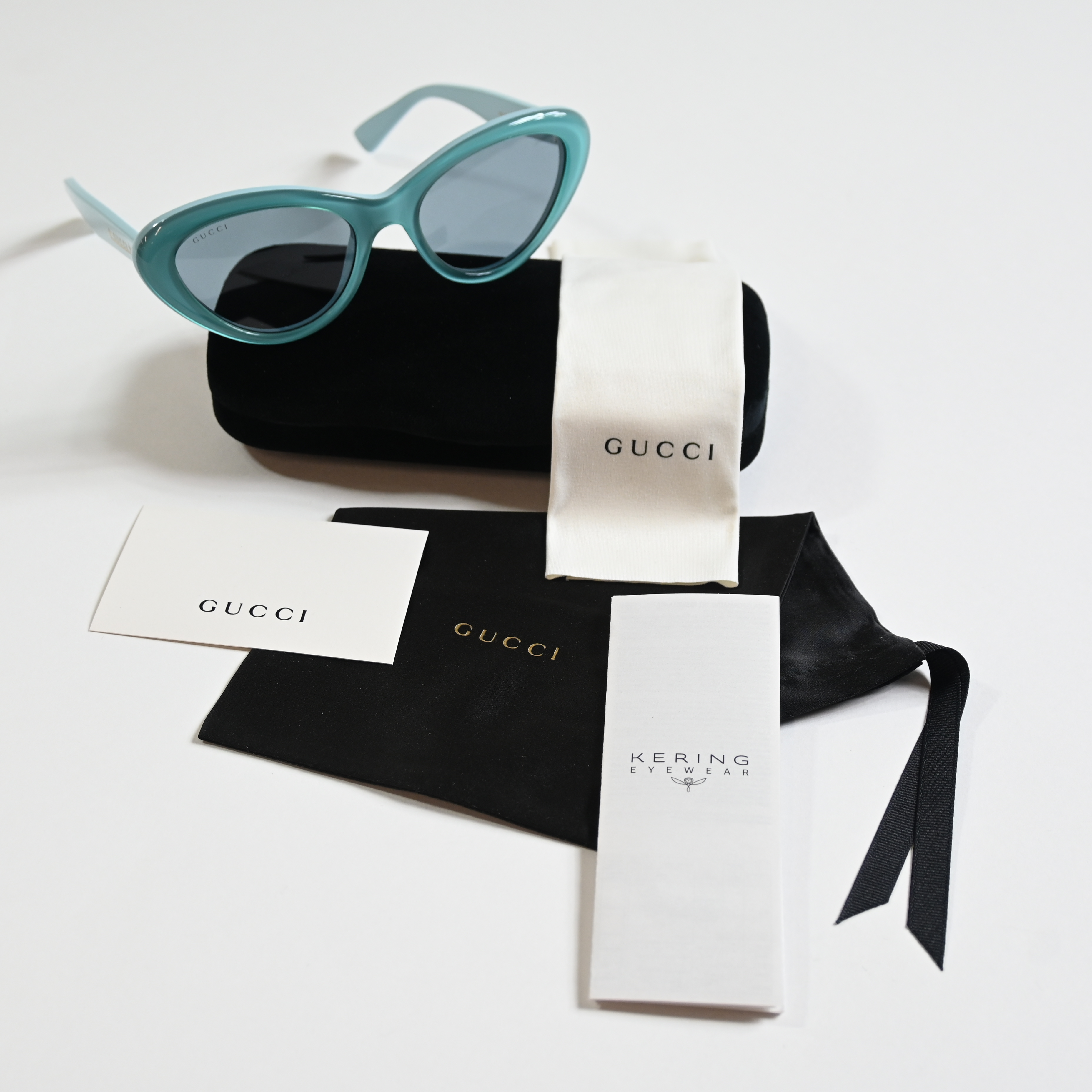Gucci GG1170S 003 Womens Authentic Sunglasses Light Blue 