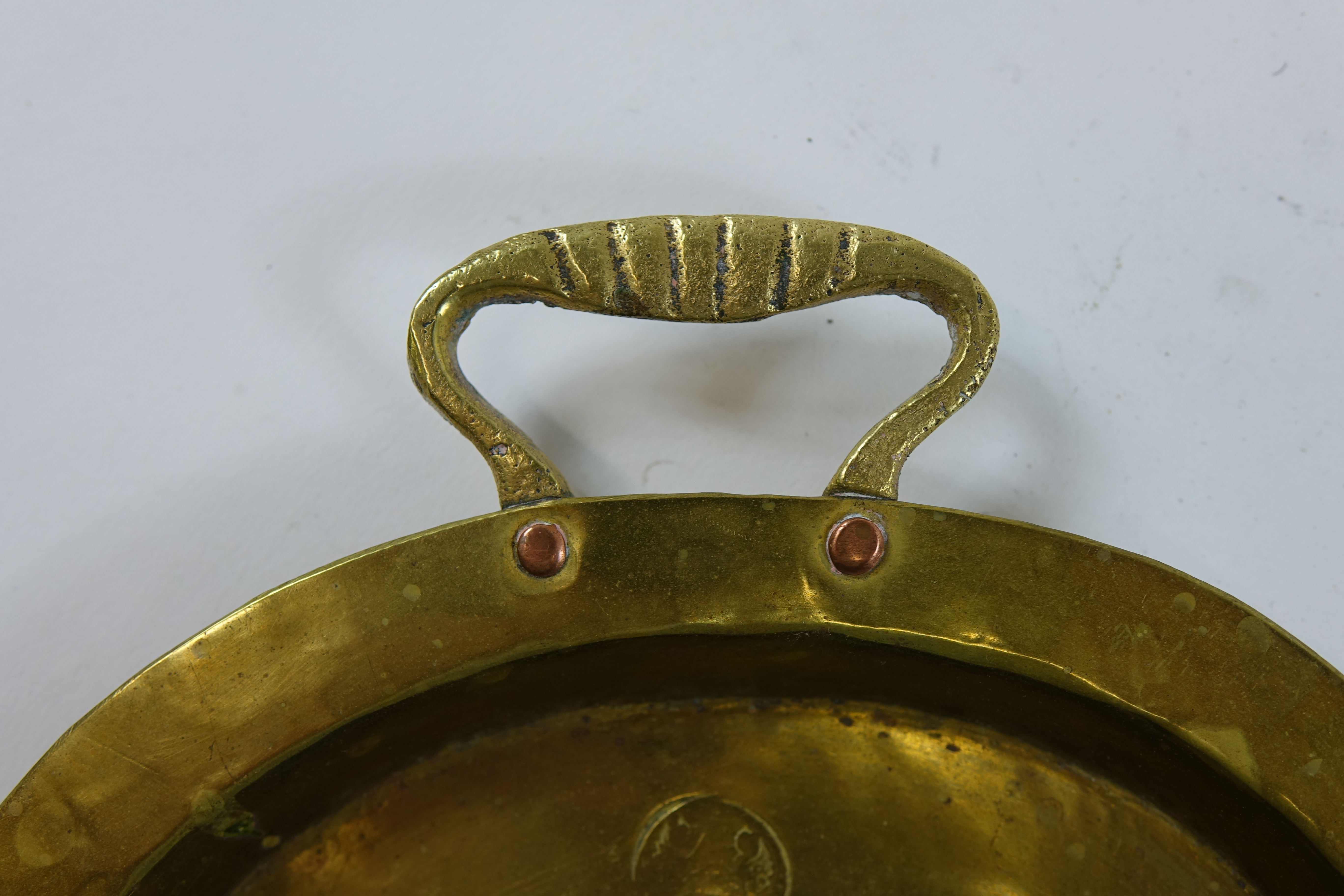 Antique Brass Russian Tray